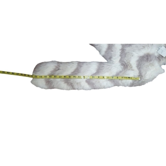 Joie Toshi Rabbit Fur Chevron Jacket Size S - Picture 10 of 12